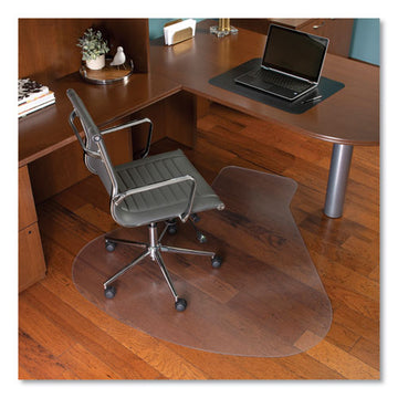 ES Robbins® Everlife Workstation Chair Mat For Hard Floors, With Lip, 66 X 60, Clear freeshipping - TVN Wholesale